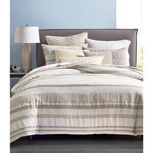 Hotel Collection Honeycomb Stripe King Duvet , RARE, Discontinued